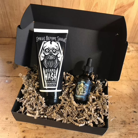 Coffret : Shampoing Barbe + Huile à Barbe au choix | Grave Before Shave