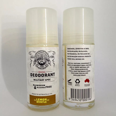 Déodorant bille - 100% naturel - Lemon Myrtle - THE BEARDED CHAP