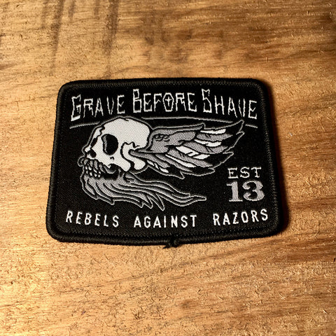 Patch : Rebels Against Razors | GRAVE BEFORE SHAVE