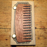 Peigne à Barbe n°9 dents larges Edition Pin-Up BIG RED Beard Combs
