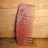 Peigne à Barbe n°9 dents larges Edition Sailor Pin-Up BIG RED Beard Combs