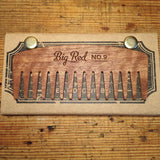 Peigne à Barbe n°9 dents larges Edition Tatoo BIG RED Beard Combs